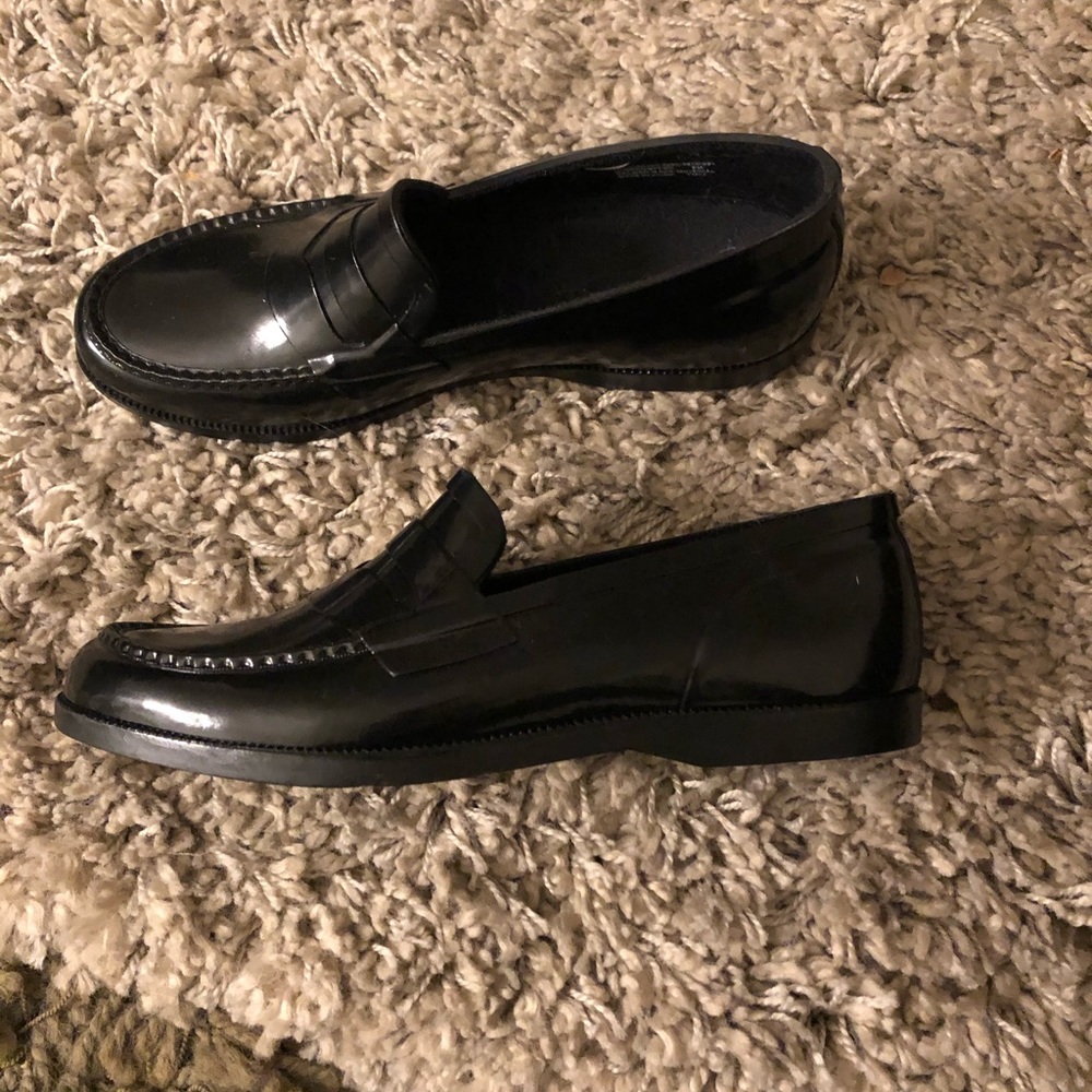 Bass black penny loafers